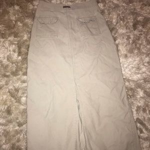 Tan Corduroy Maxi Skirt